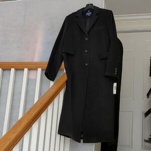 pendleton charcoal heather / black wool Women's Coat size 12 nwt